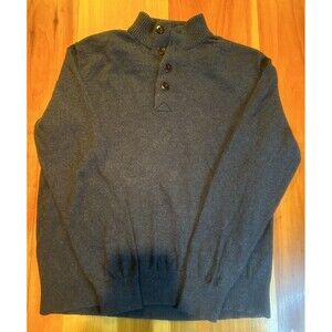 Eddie Bauer Men’s Mock Neck Sweater. Cotton/cashmere Blend. Size XL